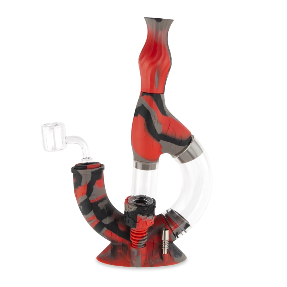 Ooze Echo Silicone Water Pipe - Discreet Smoker