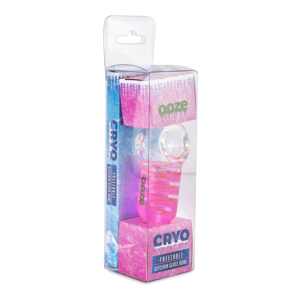 Ooze Cryo Freezable Glycerin Glass Bowl - Discreet Smoker