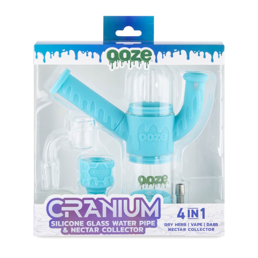 Ooze Cranium Silicone 4-in-1 Hybrid Water Pipe - Discreet Smoker