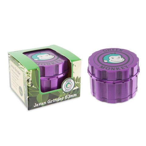 Green Monkey Grinder - Javan 4pc - 63mm - Discreet Smoker