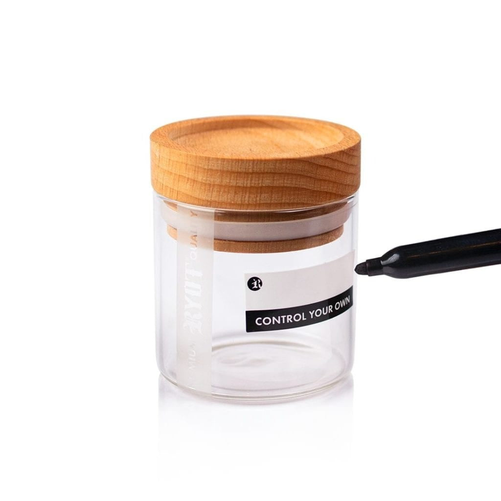 CLEAR GLASS STORAGE JARS - Discreet Smoker