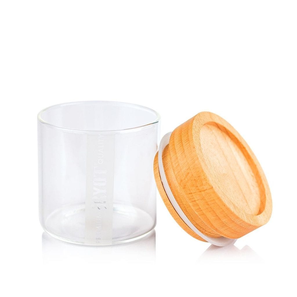 CLEAR GLASS STORAGE JARS - Discreet Smoker