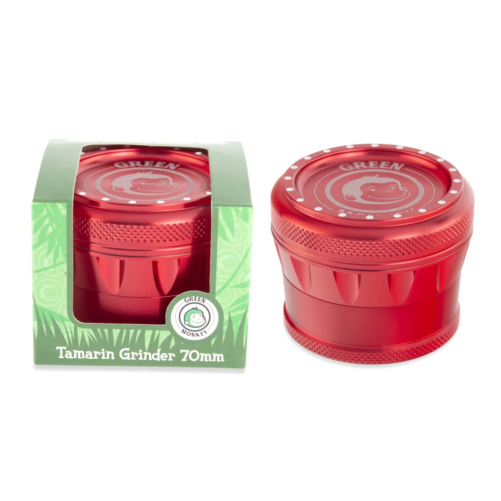 Green Monkey Grinder - Tamarin 4pc - 70mm - Discreet Smoker