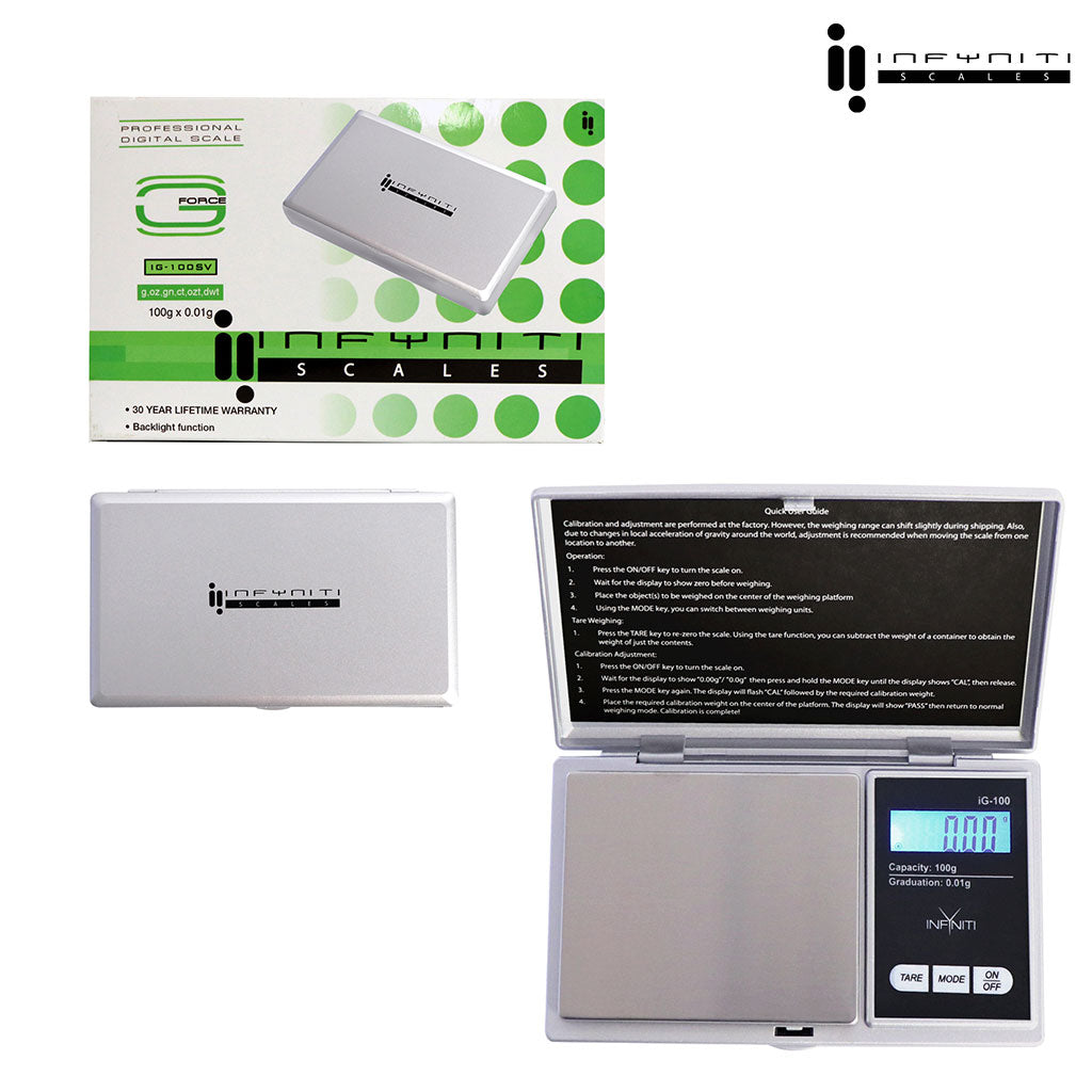 G-Force; 100g X 0.01g, Pocket Scales - Discreet Smoker