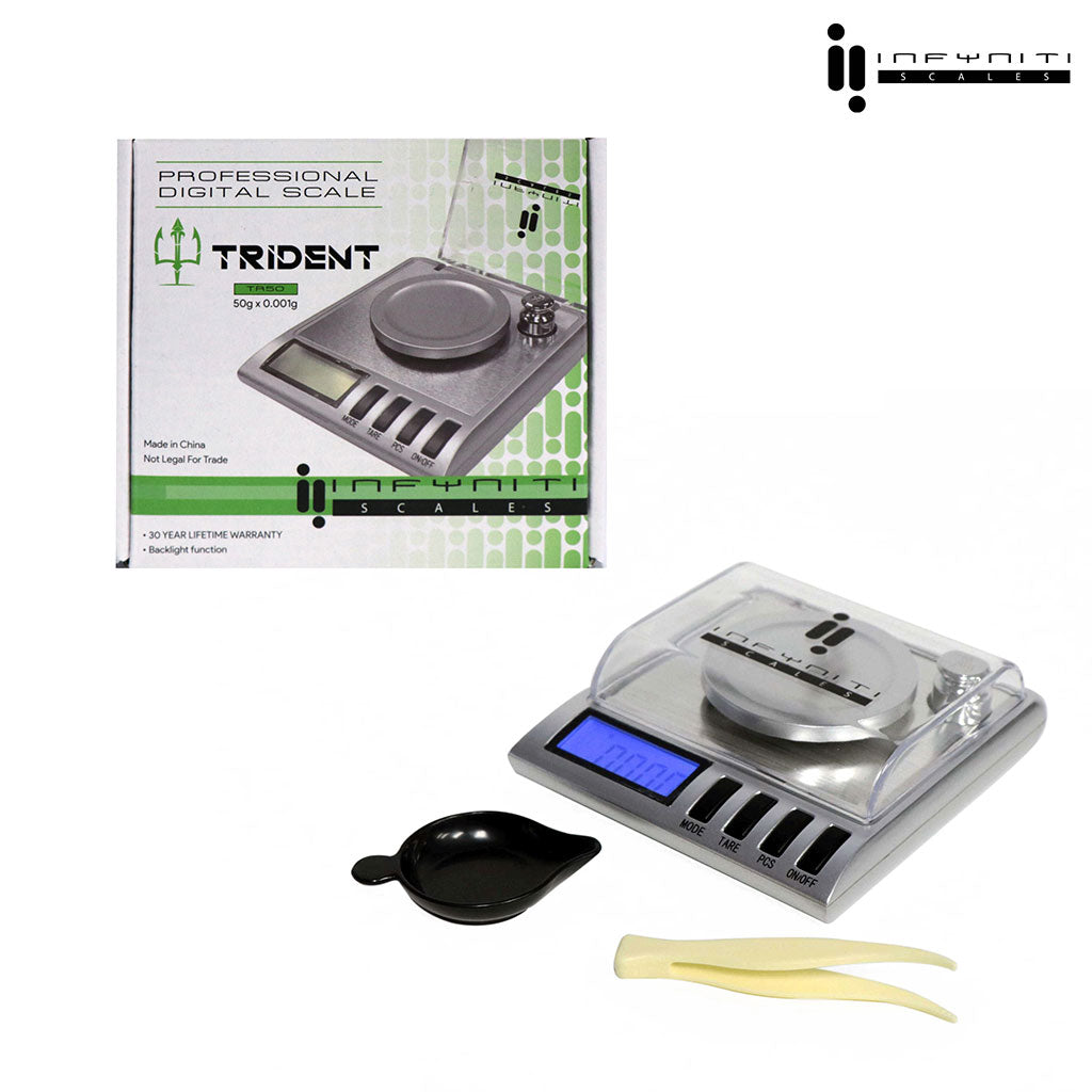 Trident 50g X 0.001g, Pocket Scale - Discreet Smoker