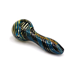 INSIDE OUT LINEWORK SWIRL HAND PIPE SPOON - Discreet Smoker
