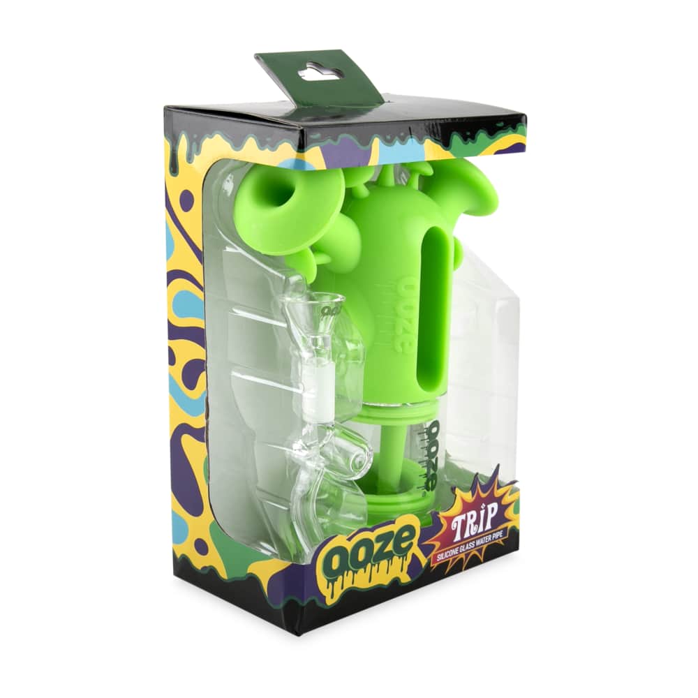 Ooze Trip Pipe Silicone Bubbler - Discreet Smoker