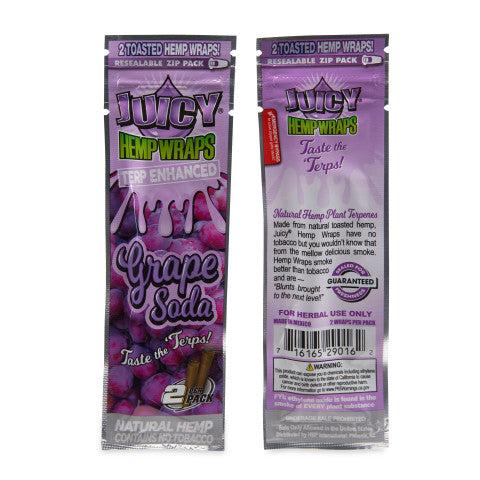 Juicy Jays Terp Enhanced Hemp Wraps 2pk Pouch 25ct POP Display - Discreet Smoker
