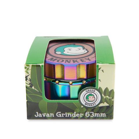 Green Monkey Grinder - Javan 4pc - 63mm - Discreet Smoker