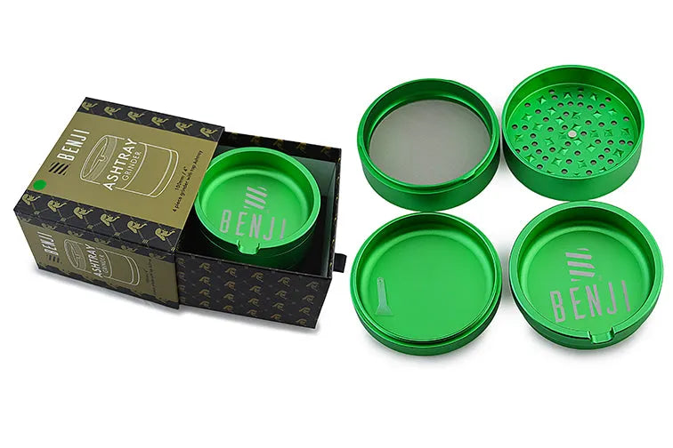Benji XL Ashtray Grinder (4") - Discreet Smoker