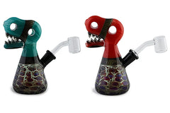 Dino Head Dichro Glass Rig - Discreet Smoker