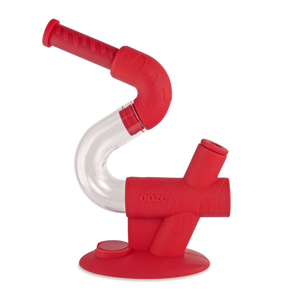 Ooze Swerve Silicone Water Pipe - Discreet Smoker