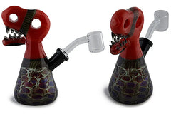 Dino Head Dichro Glass Rig - Discreet Smoker