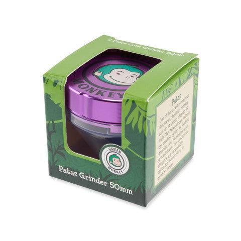 Green Monkey Grinder - Patas 2pc - 50mm - Discreet Smoker