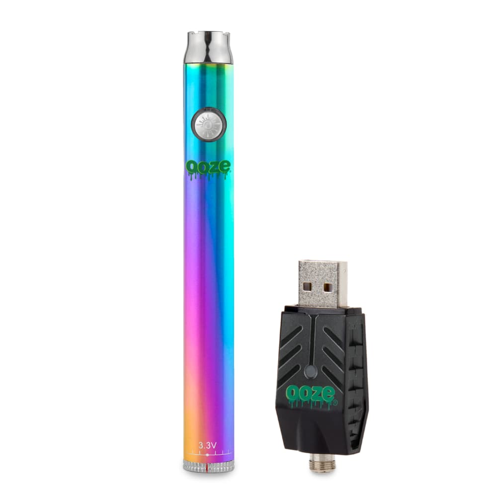 Ooze Slim Twist 510 Thread 320 mAh CBD Vape Pen Battery + USB Charger - Discreet Smoker