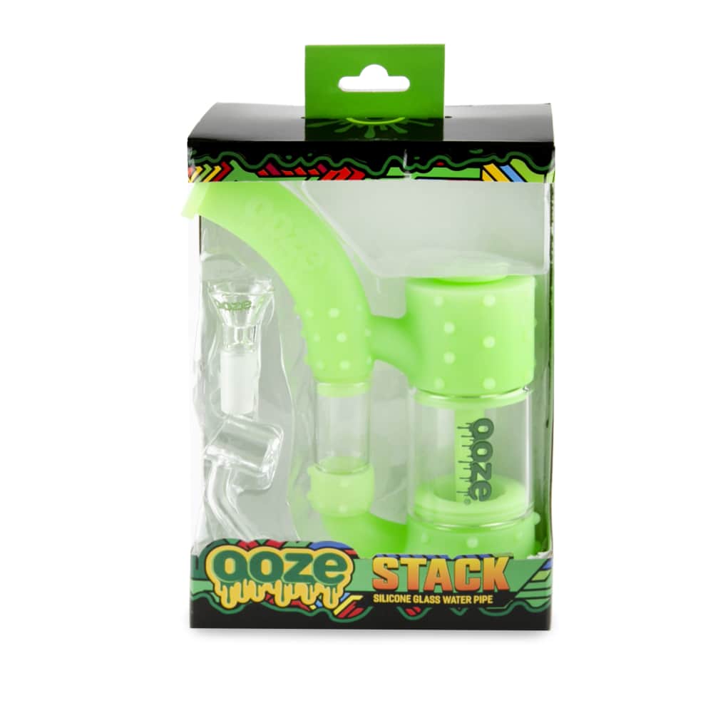 Ooze Stack Pipe Silicone Bubbler - Discreet Smoker