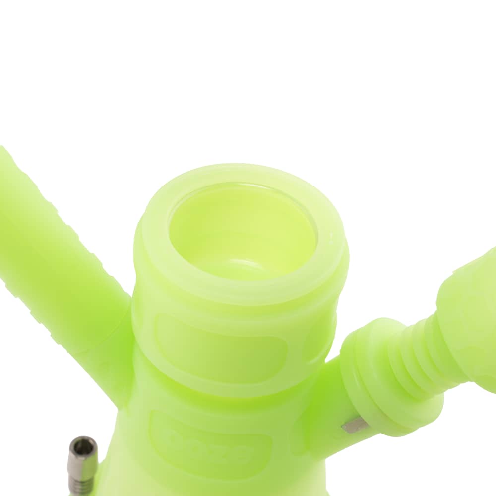 Ooze Hyborg Silicone Glass 4-in-1 Hybrid Water Pipe and Nectar Collector - Discreet Smoker