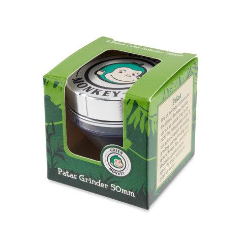 Green Monkey Grinder - Patas 2pc - 50mm - Discreet Smoker