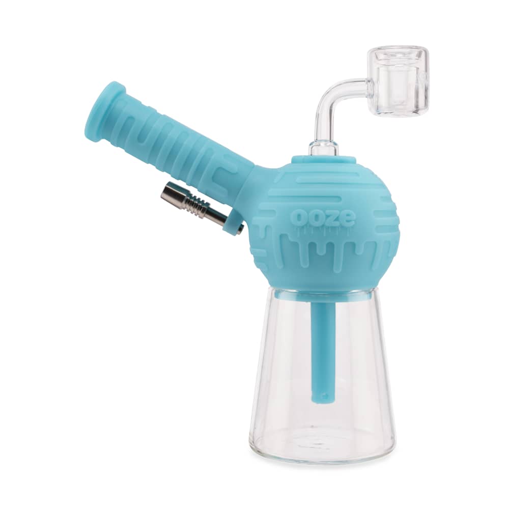 Ooze Blaster Silicone Glass 4-in-1 Hybrid Water Pipe and Dab Straw - Discreet Smoker