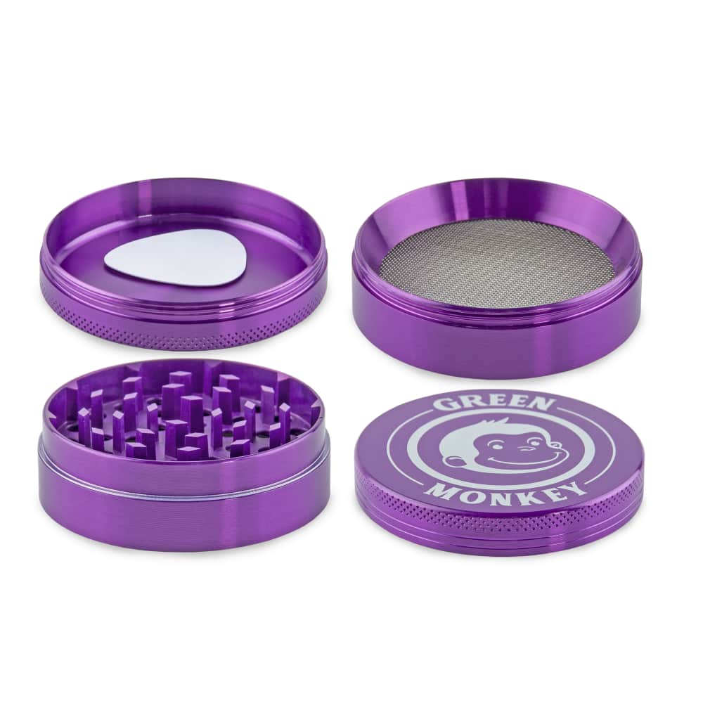 Green Monkey Grinder - Capuchin 4pc - 63mm - Discreet Smoker