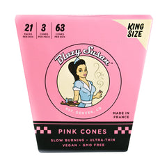 Blazy Susan Pink Paper Cones (50 Count) - Discreet Smoker