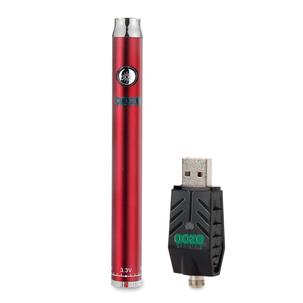 Ooze Slim Twist 510 Thread 320 mAh CBD Vape Pen Battery + USB Charger - Discreet Smoker