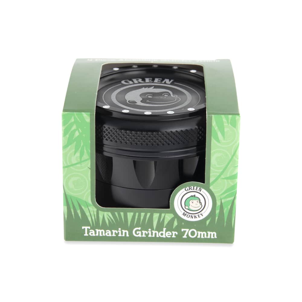 Green Monkey Grinder - Tamarin 4pc - 70mm - Discreet Smoker