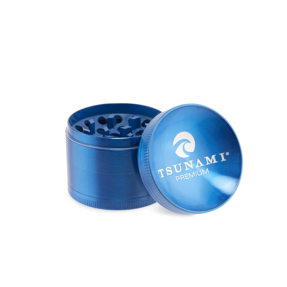 Tsunami Sunken Top 50mm 4-Piece Grinder - Discreet Smoker