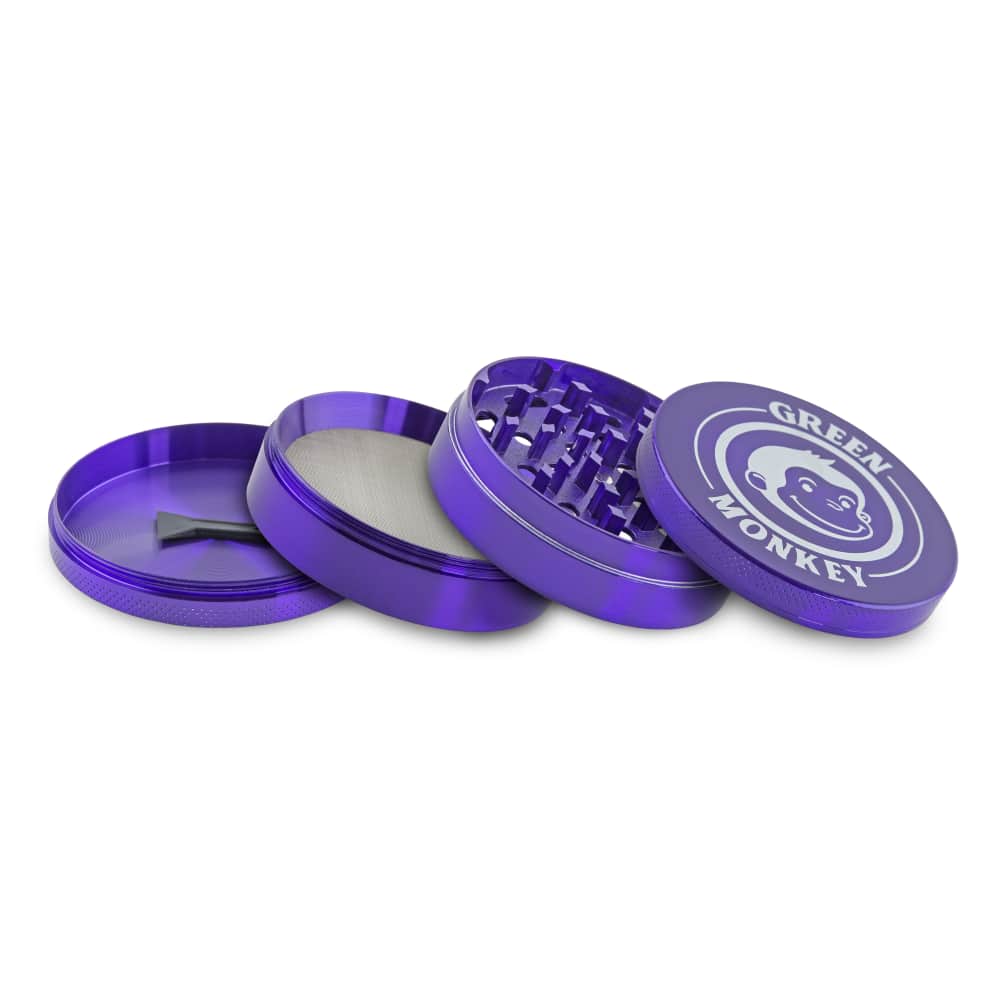 Green Monkey Grinder - Capuchin 4pc - 75mm - Discreet Smoker
