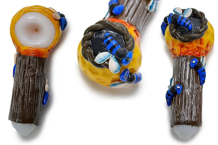 Clay Honeycomb Handpipe - Discreet Smoker