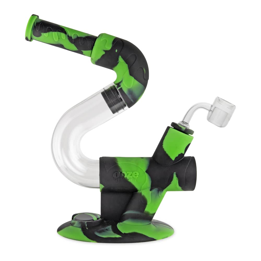 Ooze Swerve Silicone Water Pipe - Discreet Smoker