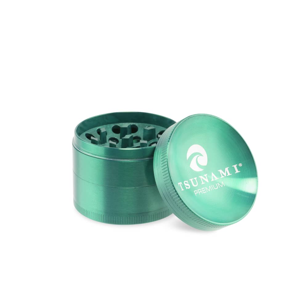 Tsunami Sunken Top 50mm 4-Piece Grinder - Discreet Smoker