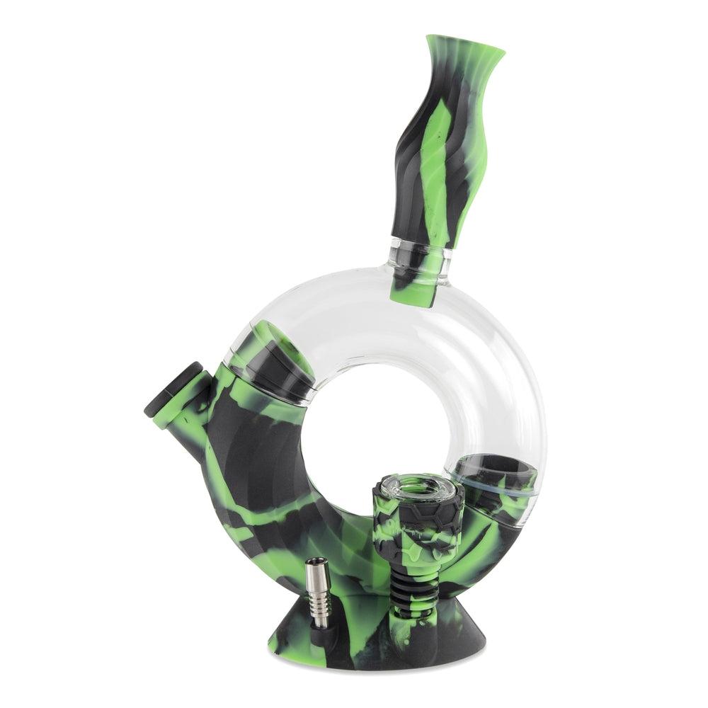 Ooze Ozone Silicone Water Pipe and Dab Straw - Discreet Smoker