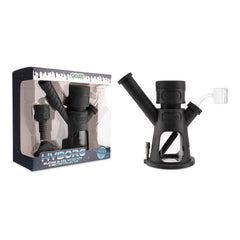 Ooze Hyborg Silicone Glass 4-in-1 Hybrid Water Pipe and Nectar Collector - Discreet Smoker