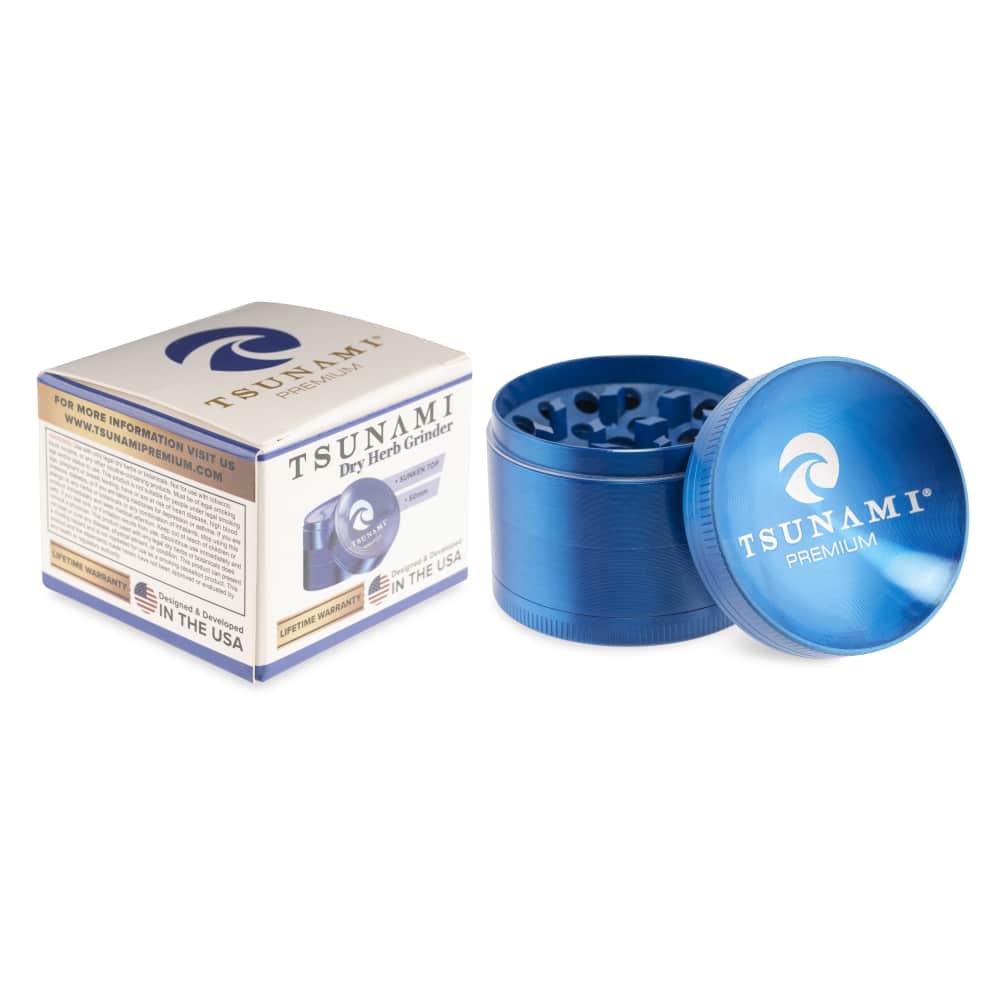 Tsunami Sunken Top 50mm 4-Piece Grinder - Discreet Smoker