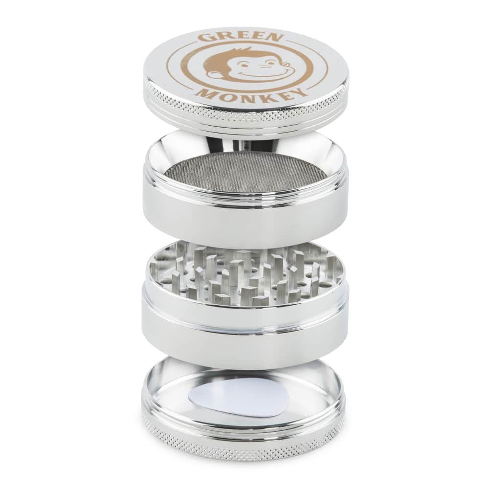 Green Monkey Grinder - Capuchin 4pc - 63mm - Discreet Smoker