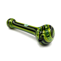 USA Made Glassworks Linework Glass Spoon Pipe – 4″ – Assorted Colors