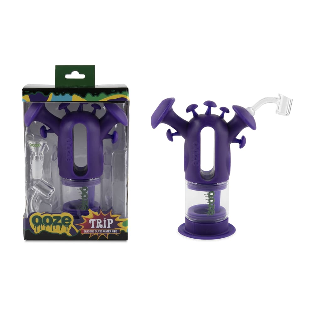 Ooze Trip Pipe Silicone Bubbler - Discreet Smoker