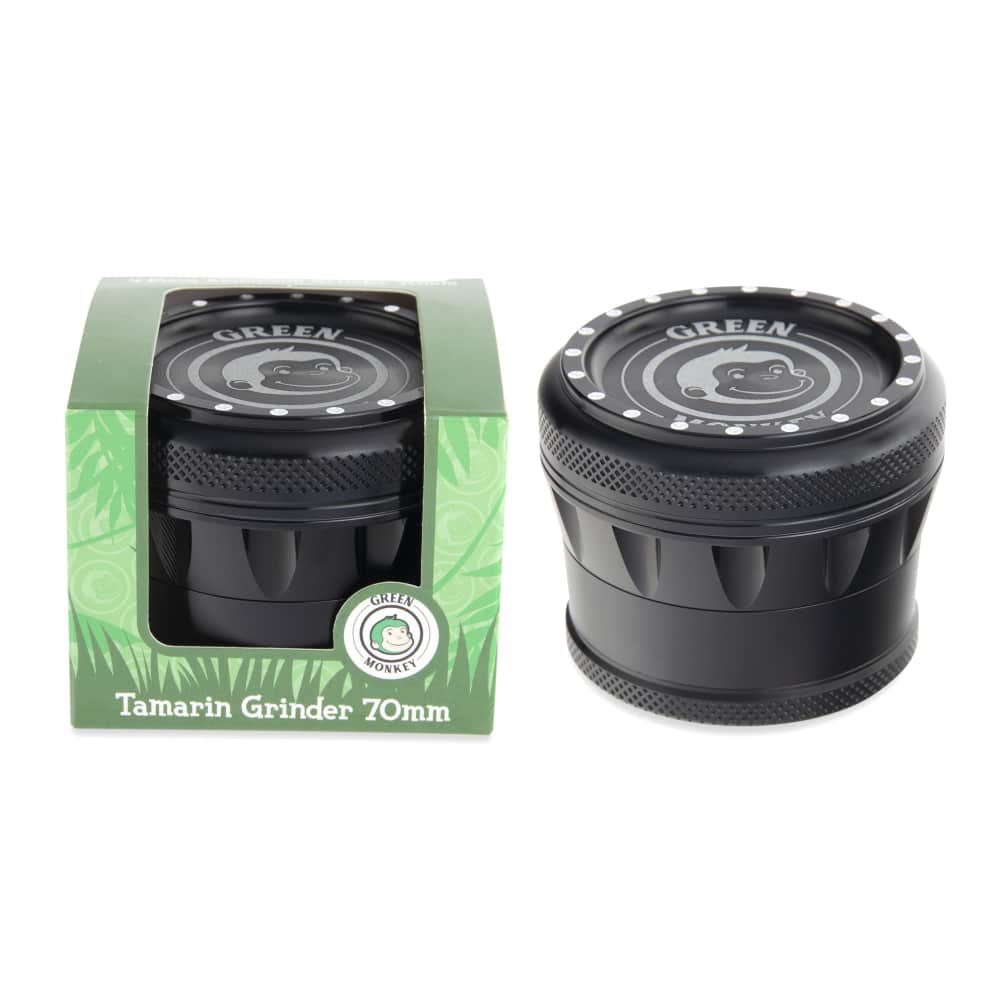 Green Monkey Grinder - Tamarin 4pc - 70mm - Discreet Smoker