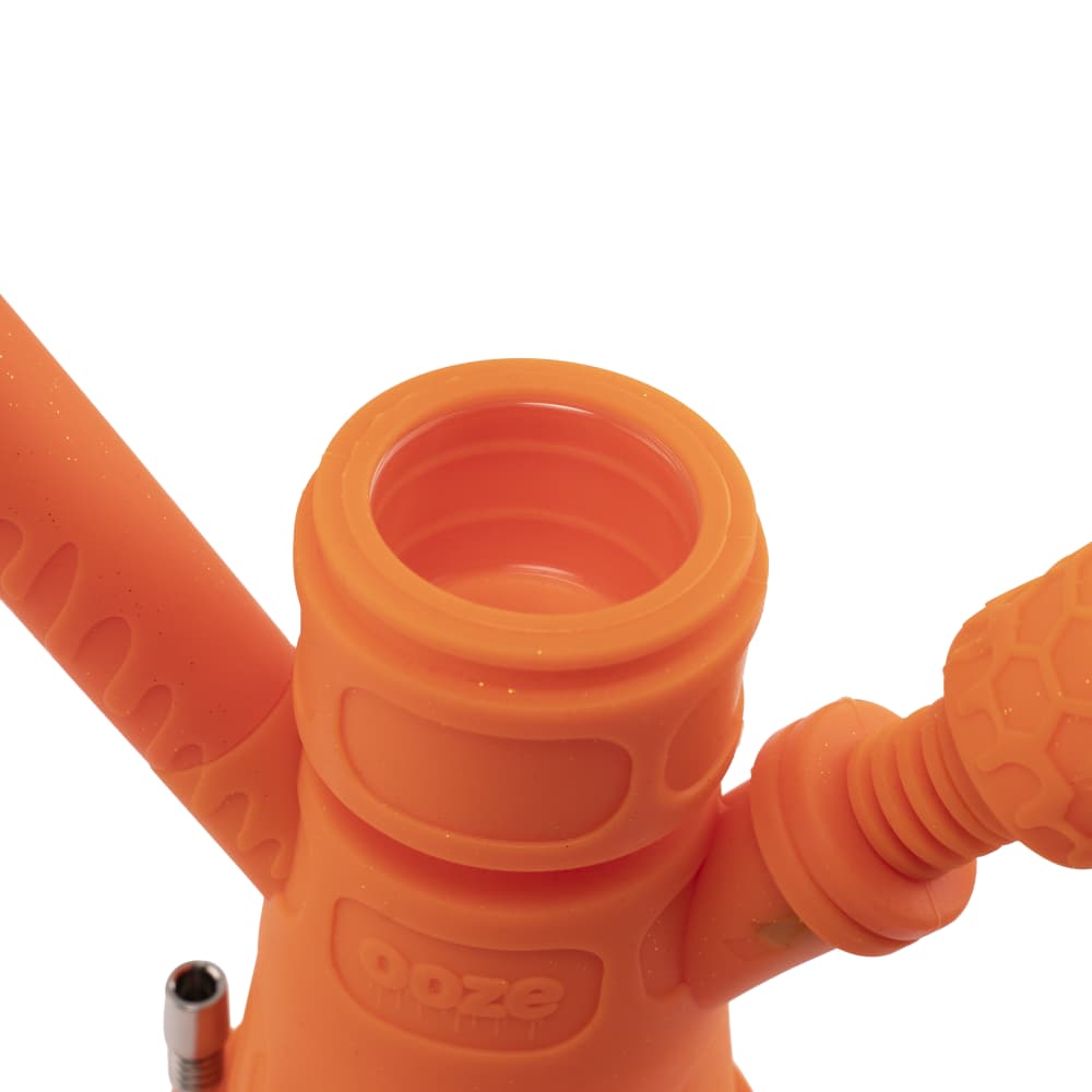 Ooze Hyborg Silicone Glass 4-in-1 Hybrid Water Pipe and Nectar Collector - Discreet Smoker