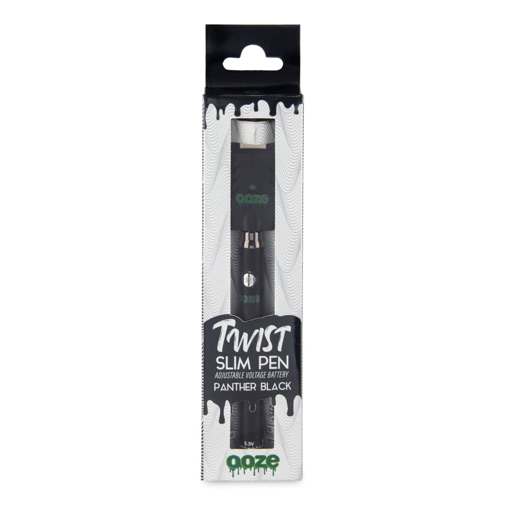 Ooze Slim Twist 510 Thread 320 mAh CBD Vape Pen Battery + USB Charger - Discreet Smoker