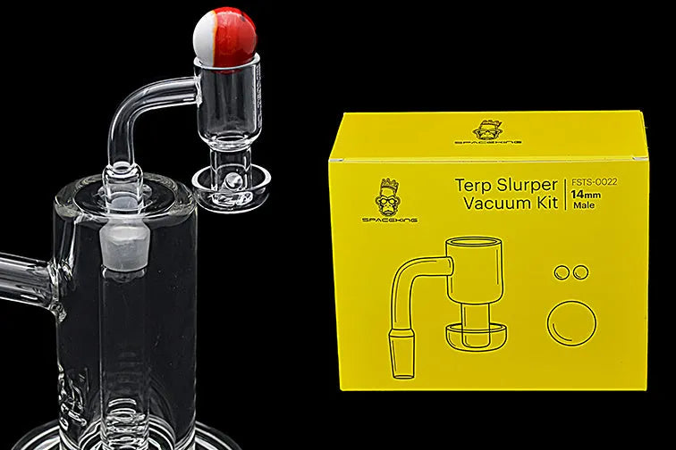 Space King Terp Slurper Vacuum Banger Kit (Yellow) - Discreet Smoker