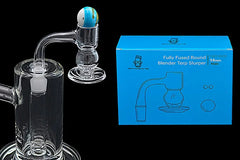 Space King Fully Fused Round Blender Terp Slurper (Light Blue) - Discreet Smoker