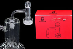 Space King Fully Fused White Bottom Banger Kit (Red) - Discreet Smoker