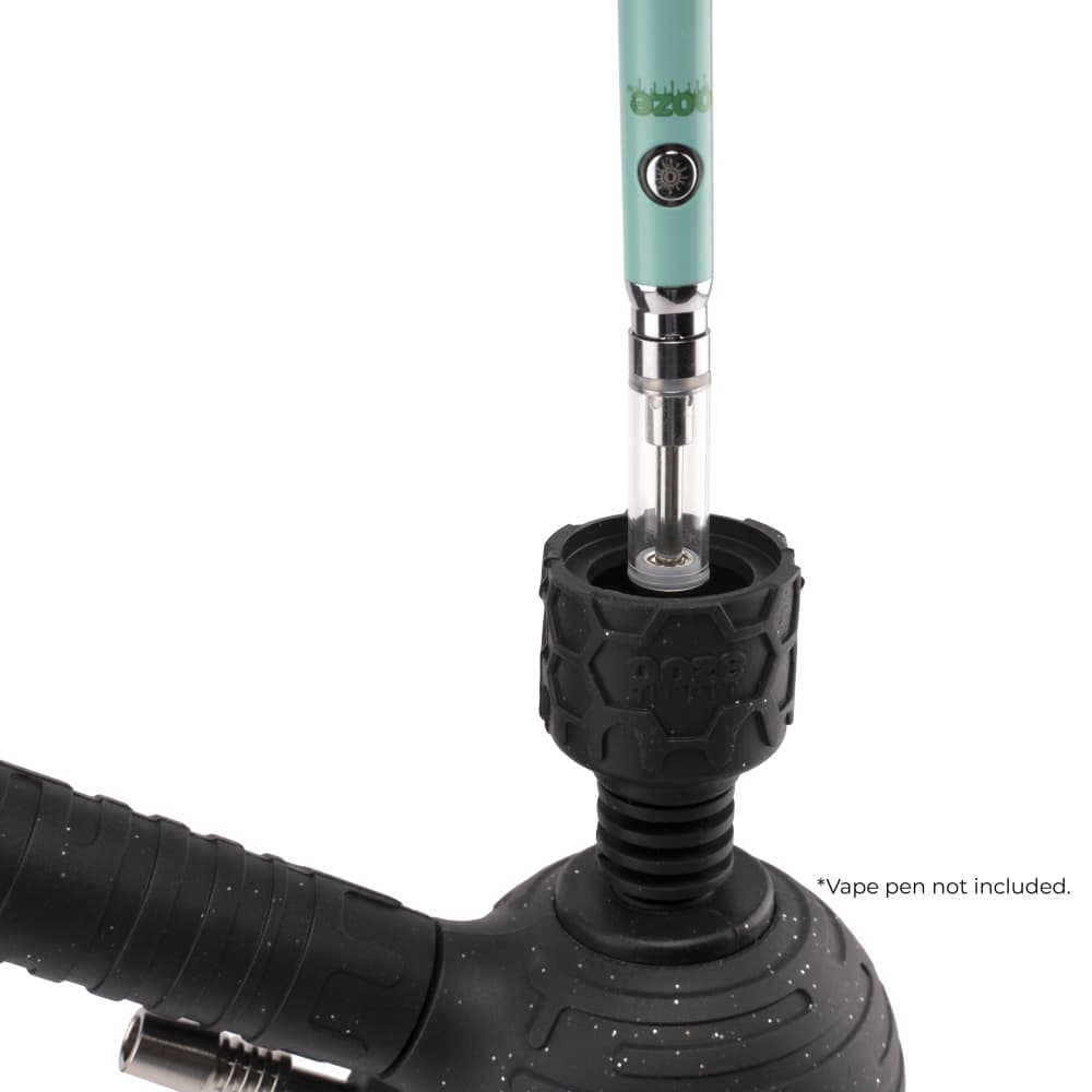 Ooze Blaster Silicone Glass 4-in-1 Hybrid Water Pipe and Dab Straw - Discreet Smoker