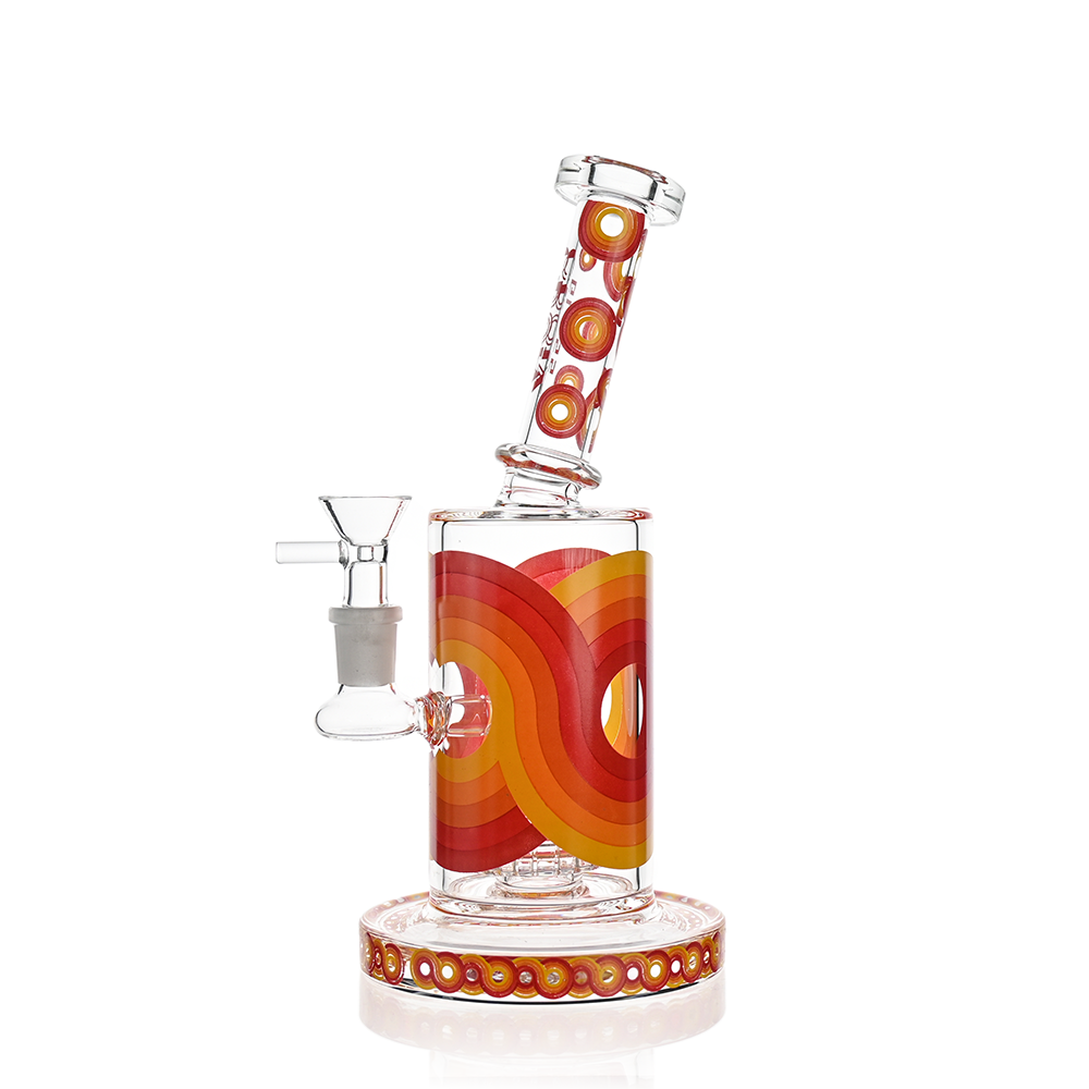Retro Scientific Bong with Matrix Perc | Croia Glass - Discreet Smoker