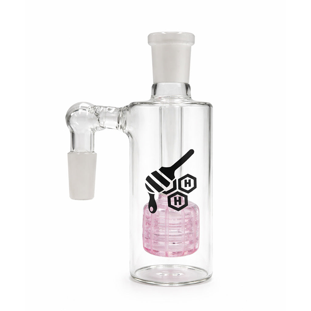 HONEYBEE HERB MATRIX PERC GLASS CYLINDER ASH CATCHER - Discreet Smoker