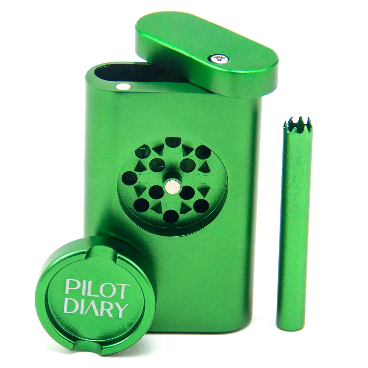 Dugout With Mini Grinder - Discreet Smoker