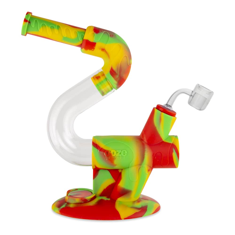 Ooze Swerve Silicone Water Pipe - Discreet Smoker