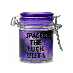 MINI SPACED THE FUCK OUT STORAGE JAR WITH CLAMPING LID - Discreet Smoker